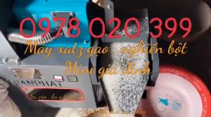 Máy xát gạo nghiền bột toàn phát TF666 có sàng rung loại bỏ sạn cát