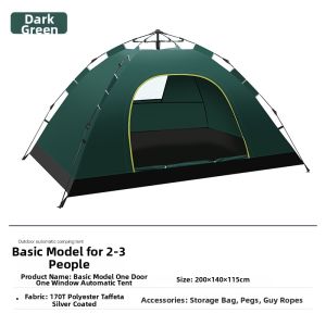 Waterproof Thicker Automatic Pop Up Camping Tent