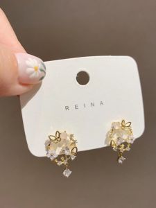 Micro-Inlaid Dongdaemun Sterling Silver Needle Summer Travel Flowers