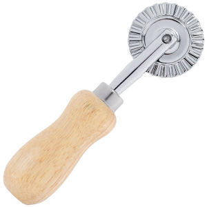 Dụng Cụ Cắt Bánh Bằng Hợp Kim Nhôm Có Tay Cầm Bằng Gỗ Tiện Dụng Con Lăn Cắt Bột Đa Năng Dụng Cụ Làm Bánh Thân Thiện Với Môi Trường
