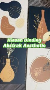 Decor Art - 15x20Cm Cm Hiasan Dinding Dekorasi Pajangan Rumah Tema Abstrak Aesthetic Minimalis Motif HB HA