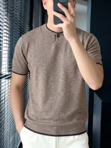 XIBAIYI | Plus Size 300lb Suitable Henley Neck T-Shirt