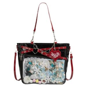 Original Yuanli Rabbit Large Capacity Crossbody Bag for Women Sweet Lady Style Soft PU Leather Casual Shoulder Bag Satchel