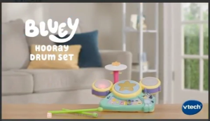 VTech Bluey Hooray Drum Set Music Play set Toy (80-573400)