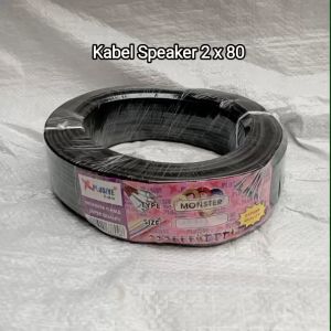 Kabel Speaker 2x80 Per Rol - Kabel Audio Monster kabel Listrik Sound Speaker Cable mobil 2x80