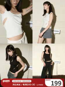 เสื้อกั๊กแขนกุด SelfSyntax 23SS ทรงสามมิติ พิมพ์ลาย 2 ด้าน ผ้าฝ้าย 100% ฤดูร้อน 2023 เสื้อชั้นในสำหรับผู้หญิง แฟชั่นสตรี