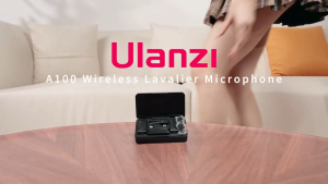 Micro cài áo thu âm Ulanzi A100 cho điện thoại và máy ảnh Plug and Play 20M chính hãng