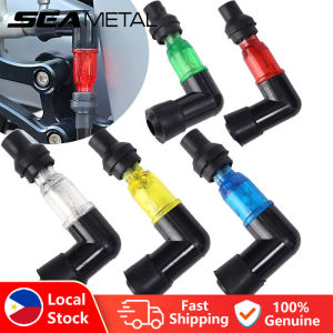 SEAMETAL Universal Motorcycle Flash Spark Plug Cap Motorcycle Ignition Spark Plug Cap Elbow Flashing Spark Plug Cap For Motorbike