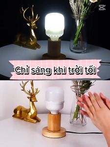 Bóng đèn cảm biến chuyển động radar đèn led tự sáng khi có người 40W cảm ứng khi đến gần đui  E27 tiện dụng