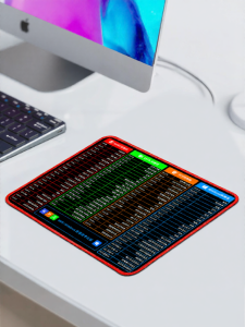 SHIKEXIN | WPS Shortcuts Large Thick Mouse Pad