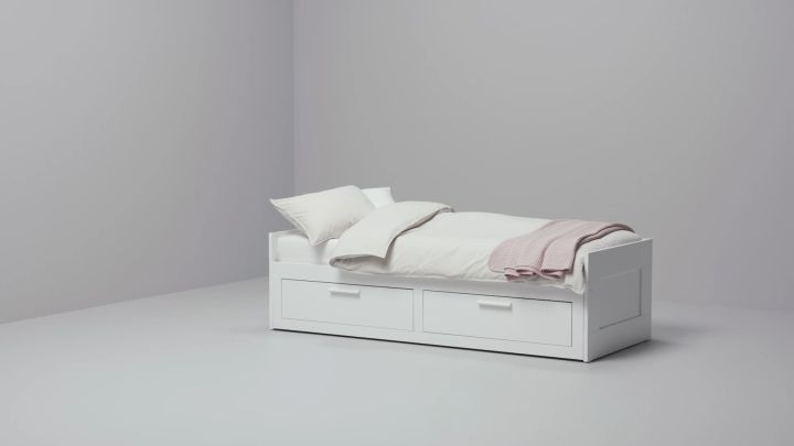 เตียงนอน โซฟาเบด Sofa Bed Day Bed ดีสำหรับคอนโด เตียงเดย์เบด 2ลิ้นชัก + ที่นอน 2ชุด ปรับเป็นเตียงคู่ได้  จาก 80 เป็น 160 เซน