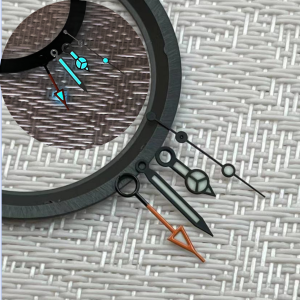 Bright Light Modified NH34 GMT Dial NH35 Genuine Steel Watch Pointer for SUB Diving Watches with Pin Buckle Convex Interface