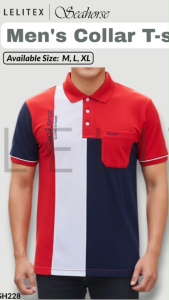 [Lelitex] Men Collar Polo Pique PK T-shirt with Pocket Embroidery 230gsm Semi-formal Daily Casual from Size M-XL