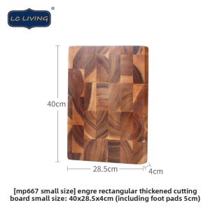 LC LIVING | Antimicrobial Thai Acacia Wood Cutting Board