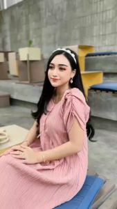 DRESS LADYCRUSH SYLA TERBARU - DRES KOREAN LADYCRUSH - PAKAIAN WANITA - OUTFIT BY WINDYS