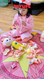 Bộ đồ chơi bác sĩ cho bé gái bé trai 36 chi tiết có đèn mô phỏng thiết bị y tế nhập vai bác sĩ nha khoa y tá