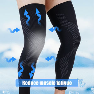 1/2PCS Compression Leg Sleeve Full Length - Knee & Calf Support for Pain Relief - Sport & Workout Leg Sleeves for Men & Women