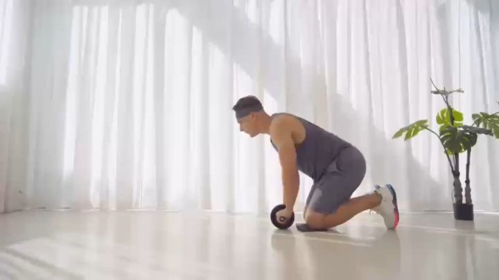 ENJOY Abs Roller เครื่องบริหารหน้าท้อง อุปกรณ์ออกกำลังกาย สร้าง Six Pack AB Wheel เหมาะสําหรับการออกกําลังกายในโรงยิมที่บ้าน