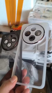 CASING HP VIVO IQOO Z10 SILIKON SQUARE PLATING MOTIF TRANSPARAN SOFT CASE HANDPHONE