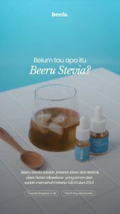 Beeru Stevia Natural Sweetener - Pemanis Alami - Pengganti Gula (15ml)