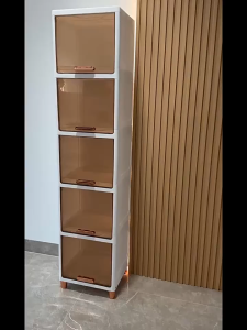 ตู้เก็บของ พลาสติก ตู้ชั้นเก็บของ ครัวตู้กับข้าวพร้อมประตูตู้ ลิ้นชัก ตู้เสื้อผ้า กล่องเก็บของ ตู้ลิ้นชักพลาสติก มีล้อชั้นวางอเนกประสง