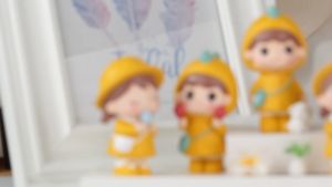 Meng Meng Cute Couple Toys model Resin Crafts - Perhiasan mainan Pasangan Comel 萌萌情侣公仔