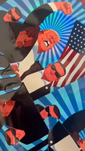 ถุง Mylar High Quality ถุงซิปล็อค ลายโดนัลทรัมป์ ขนาด 3.5G 100pcs