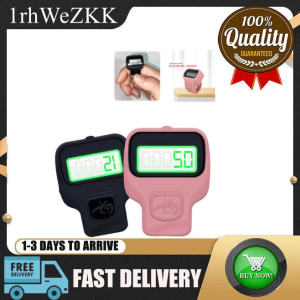 Tasbih Digital Cincin Hitam Led Mini Zikir Tasbeh Jari Digital Perlengkapan