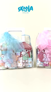 Skoola Stationery Sticker Set Notebook Tape Anak Perempuan Kado Ulang Tahun Christmas Hampers- Washi