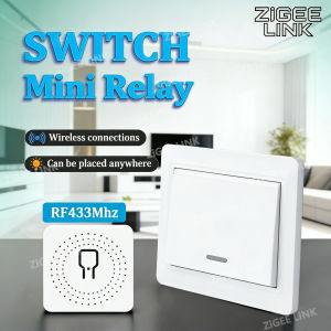 RF 433MHz Wireless Smart Wall Light Switch Panel Remote Control Mini Relay Receiver for LED Lightings Fan