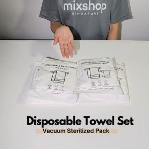 mixshop Disposable Bath and Face Towel for Travel and Sports use Vacuum Sterilized Holiday Business trip Hotel