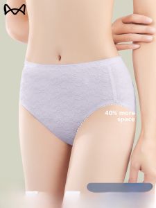 MiiOW | Pure Cotton Womens Underwear Triangle High Slit Breathable Antibacterial Comfortable Briefs Mid Waist Youth Summer Shorts