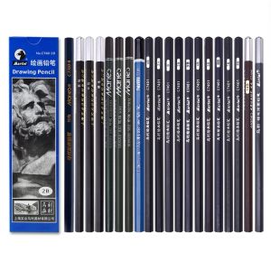 Marie’s | Beginner Sketch Drawing Charcoal Pencils Various Hardness Art Supplies for Fine Arts Students