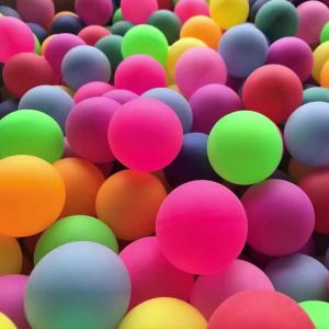 5PCS Random Color Table Tennis Ball 40mm PP For Lottery Beer Bar Team Building Children Training Plastic Night Light Toy
