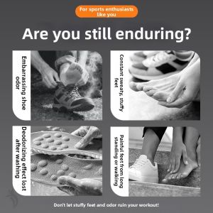 LINGMIAO | Antibacterial Sweat Absorption Odor Prevention Cushion Shoe Insoles