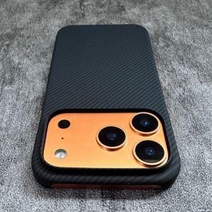 Official Carbon Fiber Pattern Magnetic Case for iPhone 17 Air Pro Max 17Pro 17Promax For Magsafe Wireless Charging Thin Funda