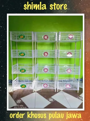 PRODUK TOP KERANJANG SUSUN SERBAGUNA MULTIFUNGSI RAK DAGANGAN CHIKI KOPI BAJU KIOS WARUNG (KHUSUS ORDER PULAU JAWA)