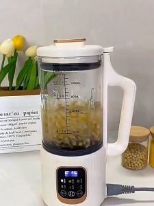 破壁机 迷你 豆浆机 Blender Mini 1500ML Smart Blender Mini Soy Milk Maker Almond Milk Maker自动加热豆浆机多功能破壁小型家用全自动料理免滤榨汁机