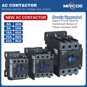 6A to 95A NEW AC Magnetic Contactor CJX2(LC1-D) for Motor Starter and Electrical Control Panel 220V-240V 9A 18A 25A 32A 40A 50A 65A
