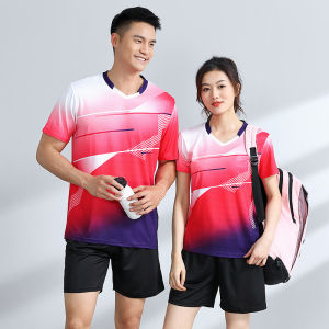 New Women Lightweight Tennis Shirt Badminton T Shirt Table Tennis Jerseys Gym Clothes Dry Fit Match Volleyball Clothing Sportswear Uniform