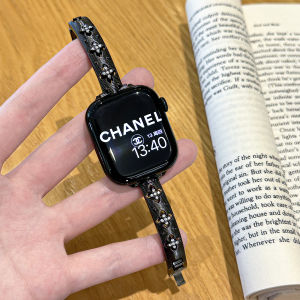 Apple Watch S11 ProBefit เข็มขัดสายโลหะแบบถอดได้พร้อมกลไก Bucilla สำหรับผู้หญิง ชุดอุปกรณ์เสริม Apple Watch 9/8/7/se 40/44mm คุณภาพสูง