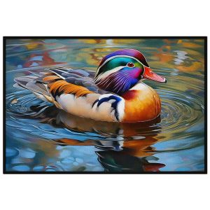 Tranh Chim Uyên Ương. Tranh treo tường dán tường Canvas. CGI-203