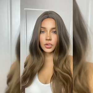 Blonde Pixie Cut Wigs Natural Short Blonde Wigs Side Part Dark Root Blonde Wigs for Women Lady Costume Party Wig