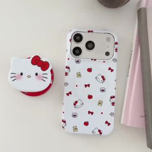 Sanrio | Ốp Điện Thoại Từ Tính Hoạt Hình Dễ Thương Sanrio HelloKitty Cho iPhone 17/16/15 Pro Max Tương Thích Magsafe Chống Sốc Chất Liệu Silicon