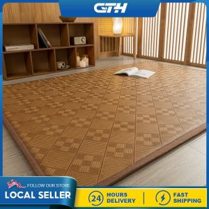CTH Bamboo Japanese Carpet/ Tatami Mat/ Tikar Buluh/ Bedroom Mat Living Room/ Balcony Summer Mat/ Thickened Bay Window Carpet Summer Sleeping Mat/凉席竹席