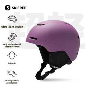 Lightweight Ski Helmet Integrated Goggles Protection Gear