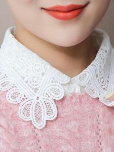 Ruffle Collar Lace Fake Collar Versatile Korean Style Base Layer Sweater Decorative Spring Autumn Essential Fashion Accessory