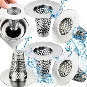 ที่กรองอ่างเหล็กสแตนเลสตัวกรองตาข่ายตะแกรงดักกลิ่นในห้องน้ำที่ดักจับผมกันอุดตันอ่างล้างจานตาข่ายกรองกันรั่ว