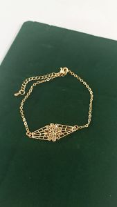 Ladies Bracelet Electro Plated 2.50micron gold added Look like real gold Size available From 12cm to 25cm