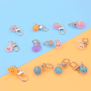 Mini Cute Glowing Whale Octopus Shark Ocean Animal Keychain Bag Accessory Resin Creative Gift Lightweight Cultural Keychain